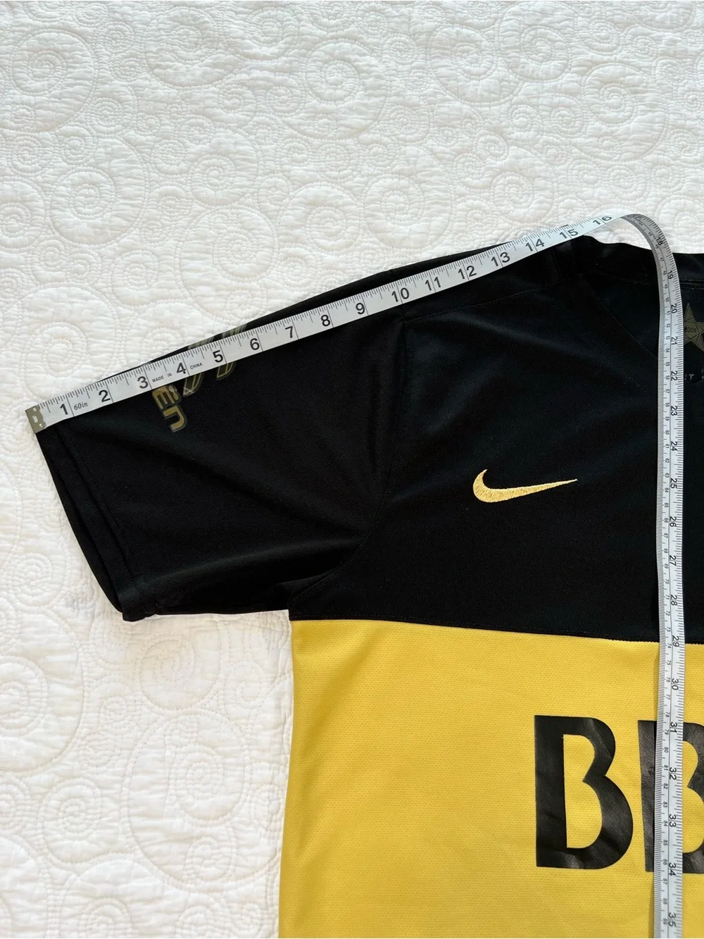 Nike Boca juniors 2016/17 3rd soccer jersey black/gold #1 Carlitos Tevez L